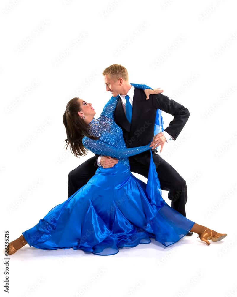 Ballroom Dancers Blue 05