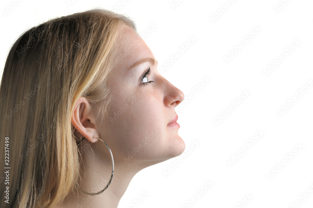 Profile the pretty young girl of the blonde Profile the pretty young girl of the blonde