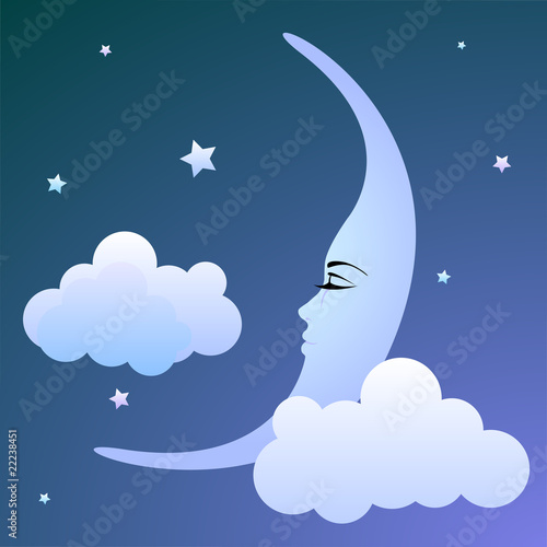 Sleeping moon