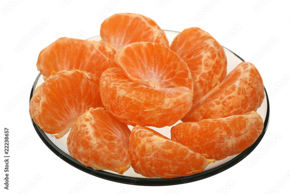Tangerine slices Tangerine slices