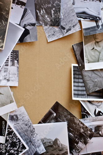 Vintage photos frame.