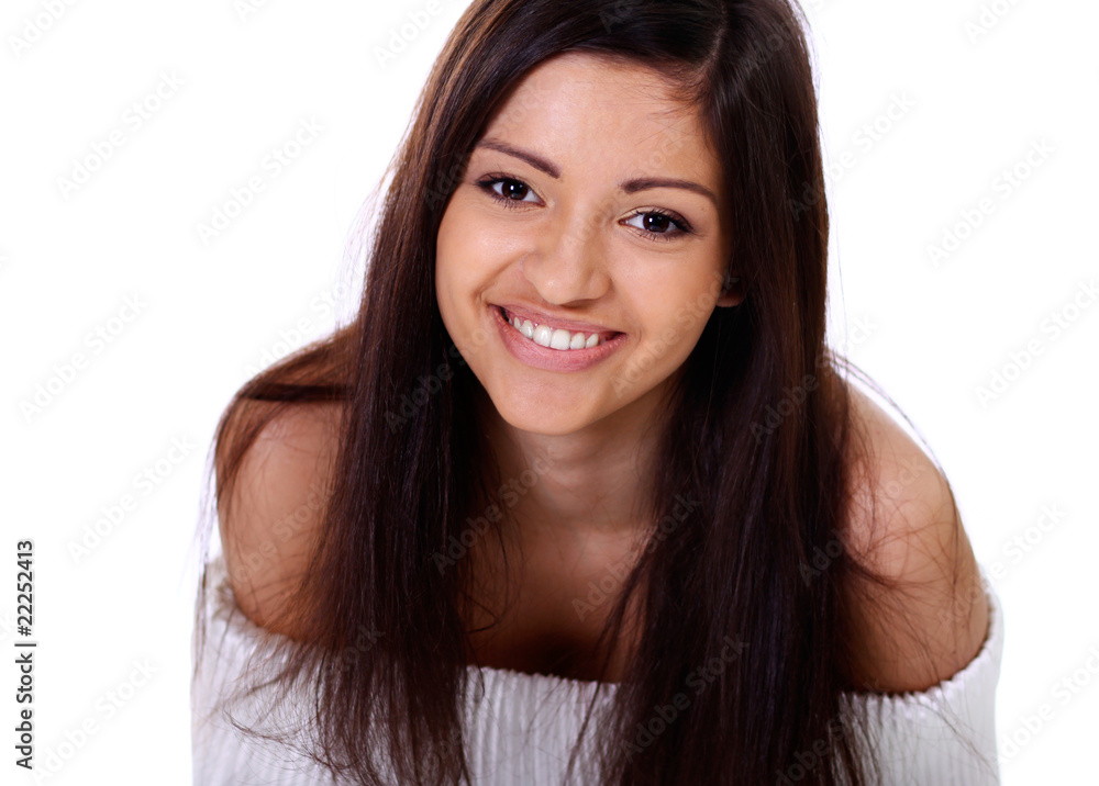 Closeup portrait of an attractive woman Closeup portrait of an attractive woman
