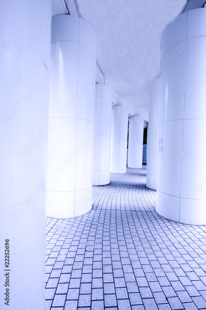 Fototapeta premium modern corridor in hong kong