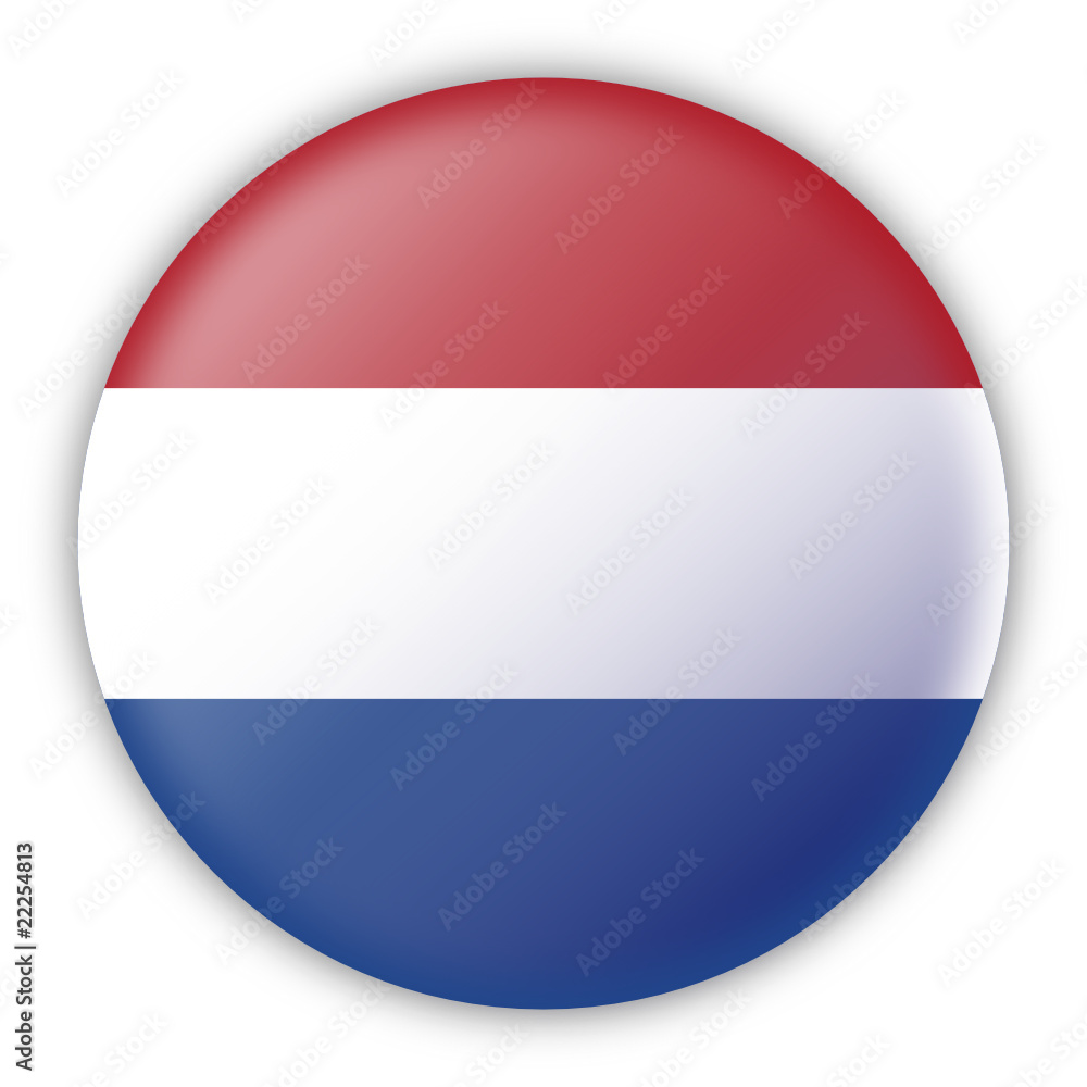 Round Pin Flag of Netherlands Round Pin Flag of Netherlands