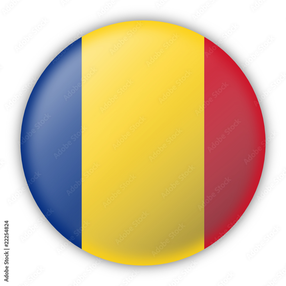 Round Pin Flag of Romania