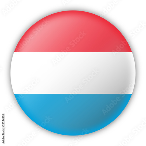 Round Pin Flag of Luxembourg