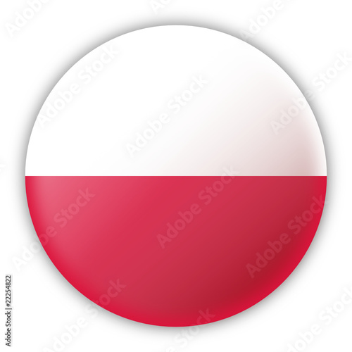 Free Download Round Pin Flag of Poland - GFXLoad