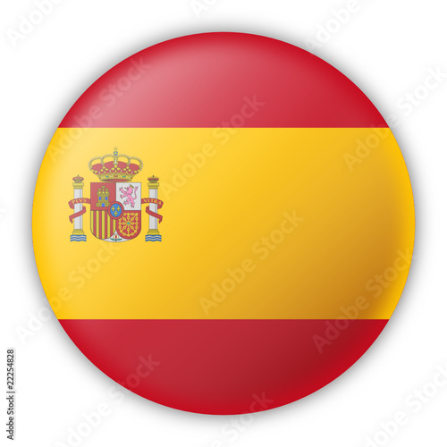 Round Pin Flag of Spain