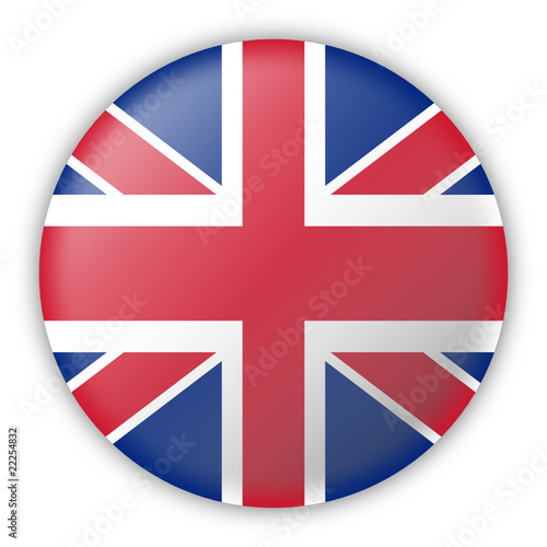 Round Pin Flag of United Kingdom