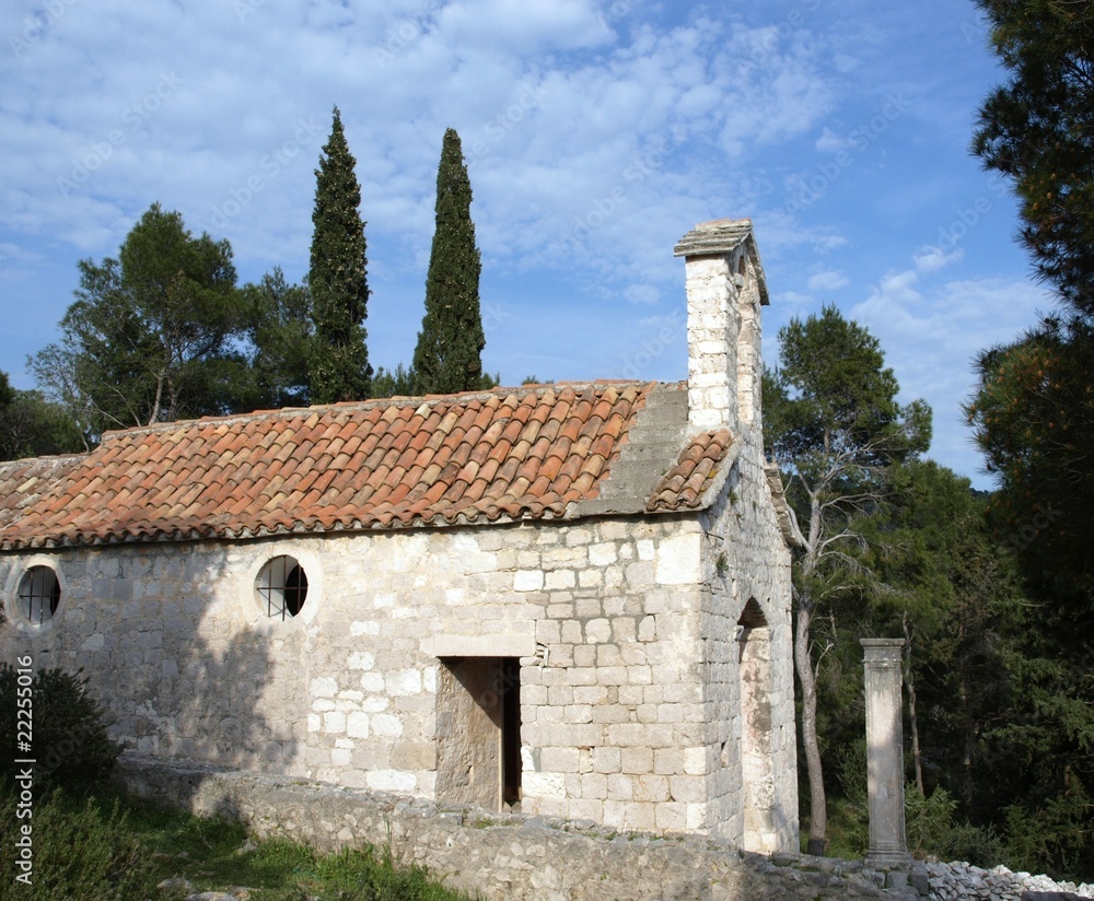 Fototapeta premium kapelle in hvar