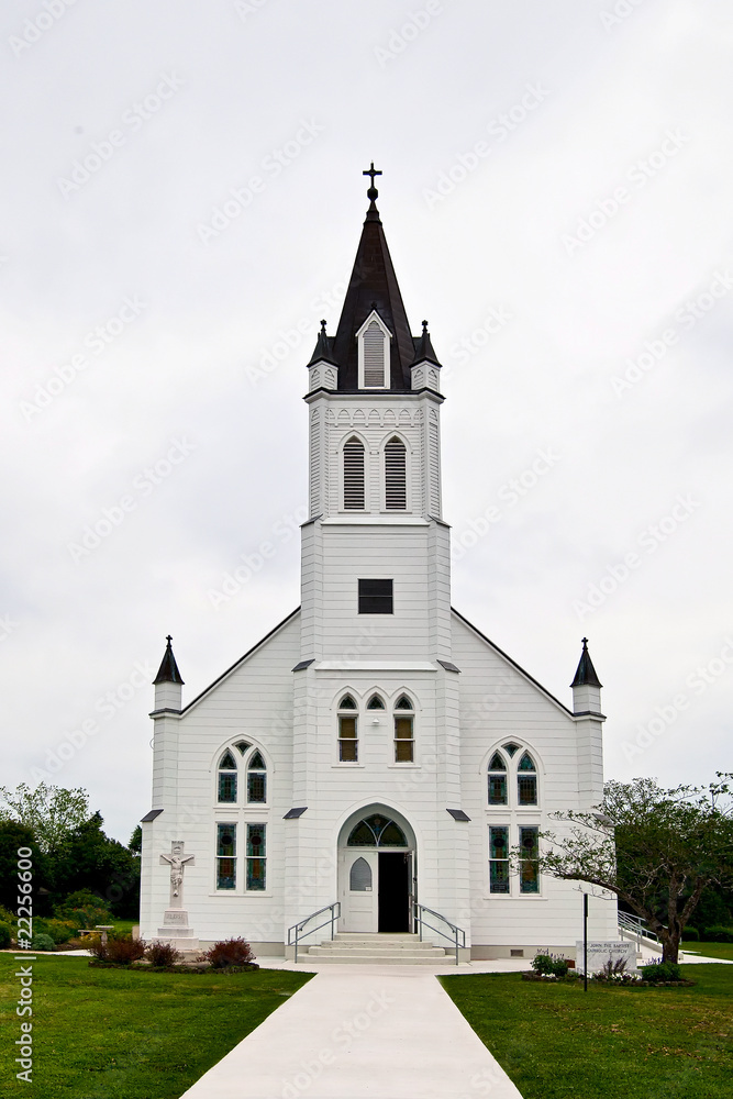 Historic Catholic Church in rural setting