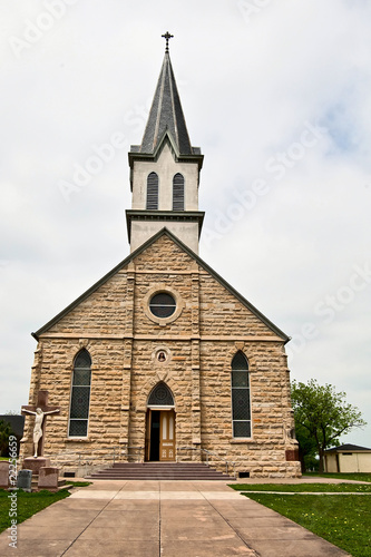 Historic Catholic Church in rural setting