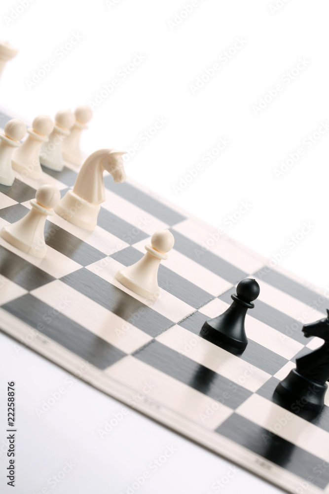 Chess army confrontation