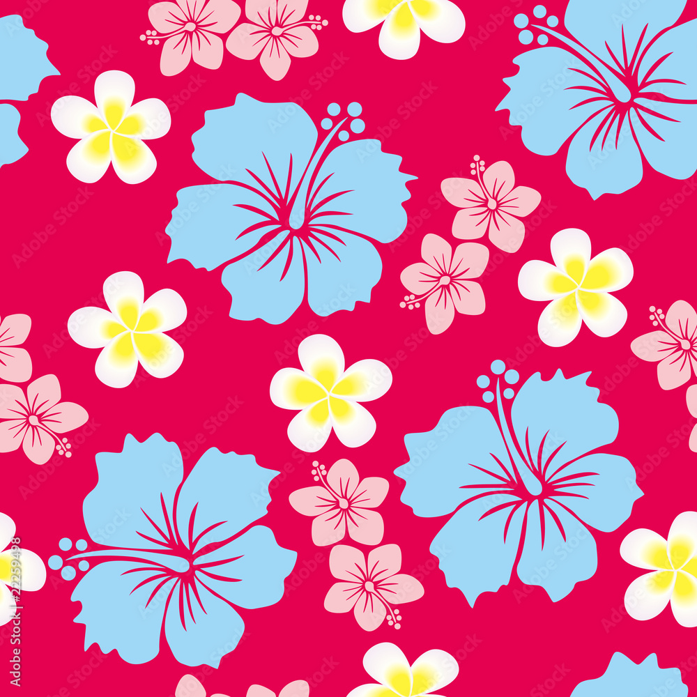 seamless hibiscus pattern seamless hibiscus pattern