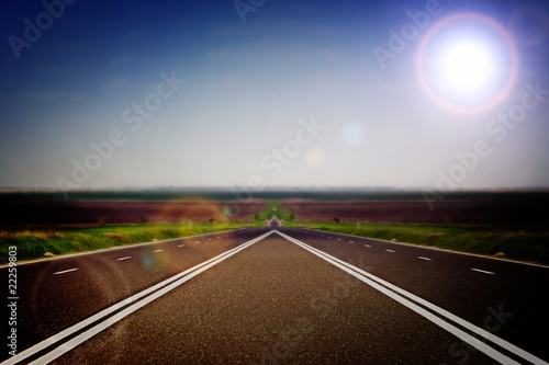 Highway at the bygone