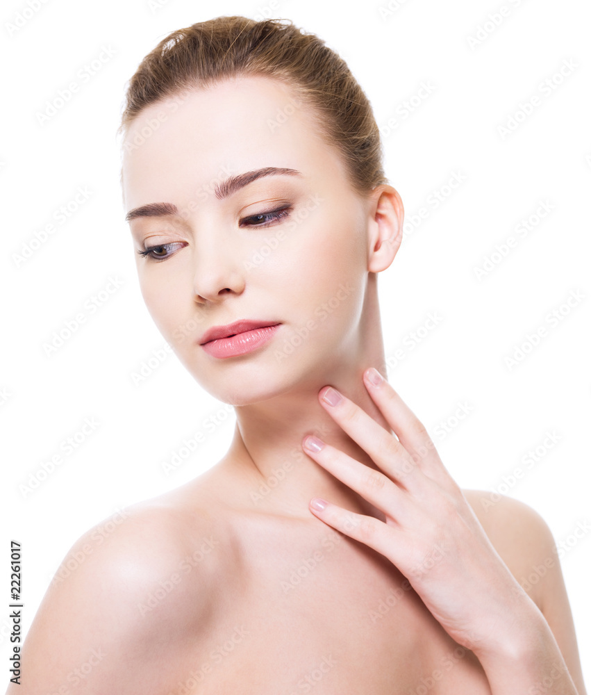 Beautiful clean woman face Beautiful clean woman face