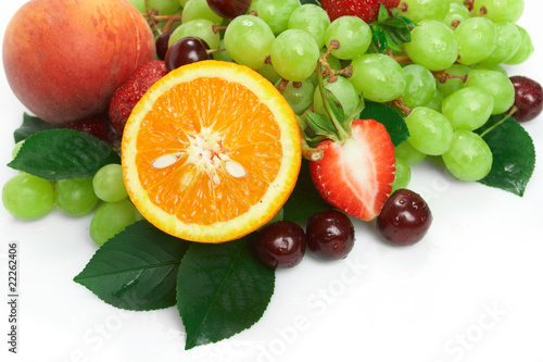 Still-life of fresh fruit