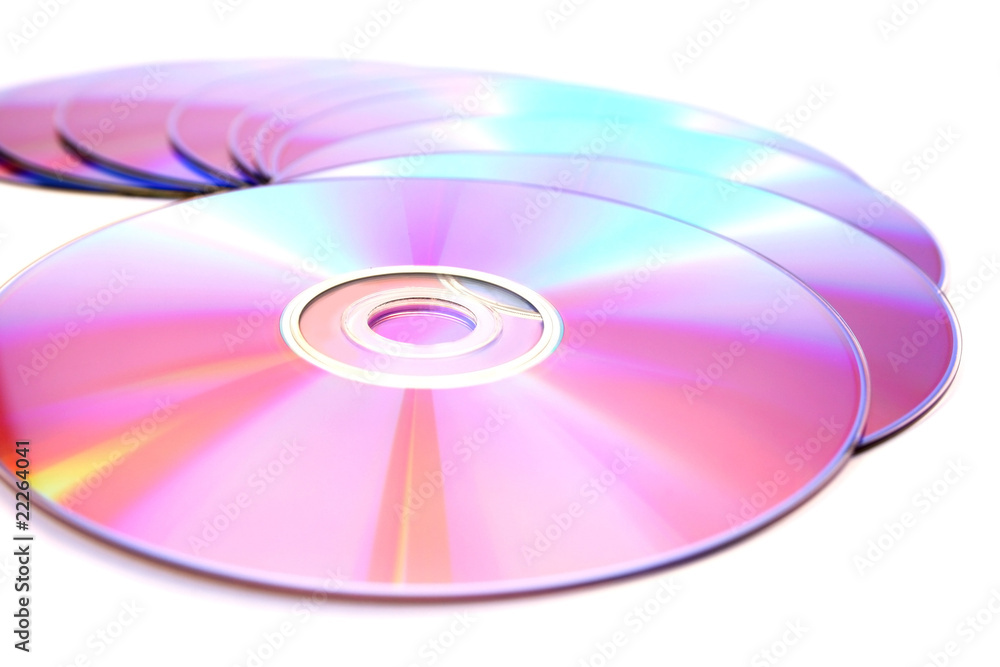 Dvds on white Dvds on white