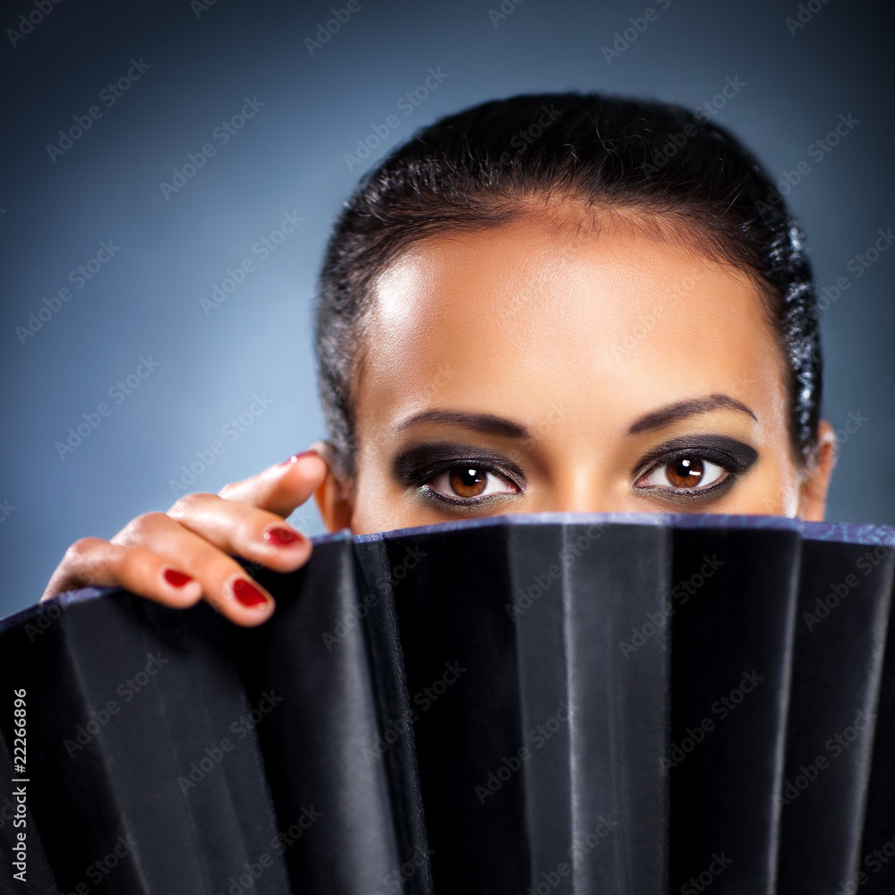 Young brunette woman stranger portrait Young brunette woman stranger portrait