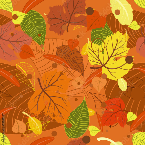 seamless background from the leaves