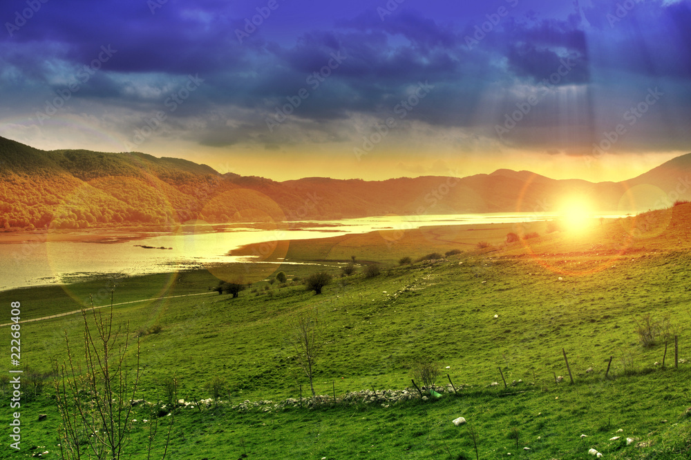Fototapeta premium Lago matese - incantato