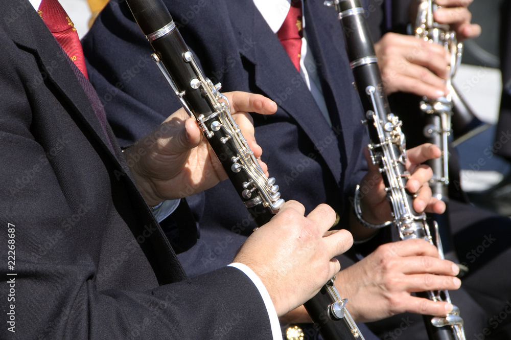 Fototapeta premium clarinet players