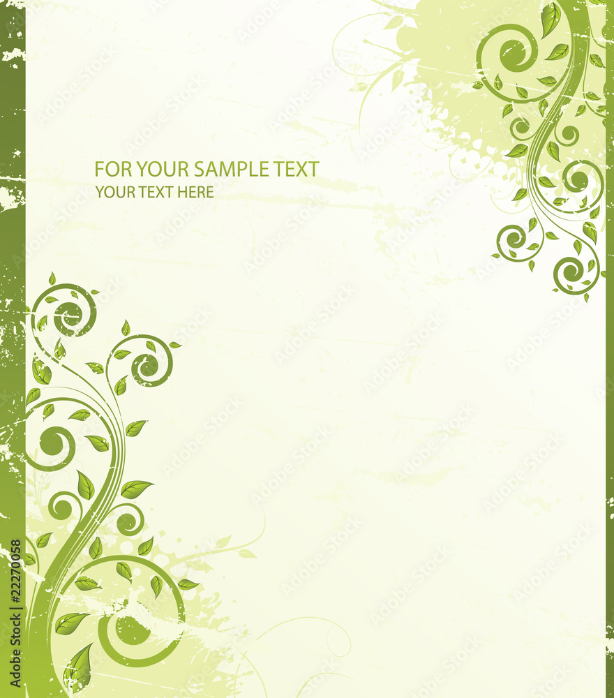 Abstract floral background with place for your text Abstract floral background with place for your text
