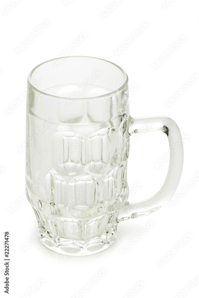 Beer glasses isolated on the white background Beer glasses isolated on the white background