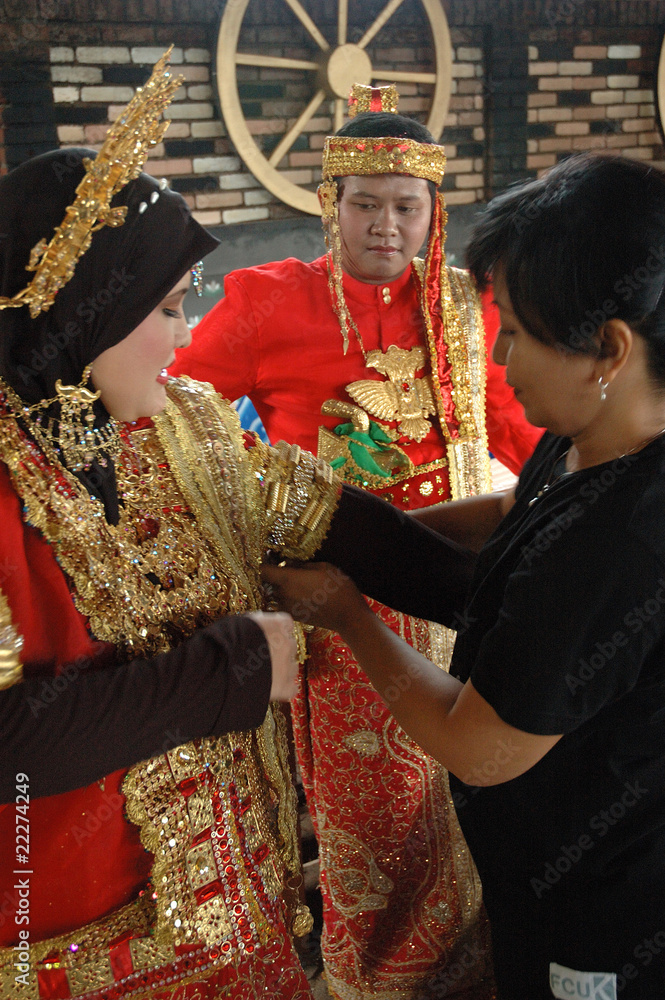 Naklejka premium bride and groom