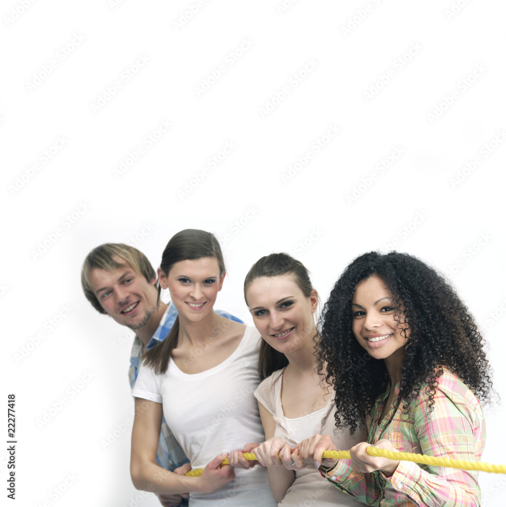 teamwork an einem strang ziehen teamwork an einem strang ziehen