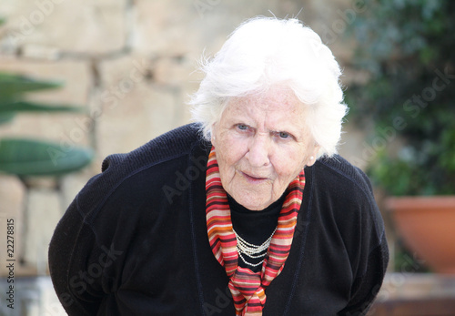 hunch back old woman