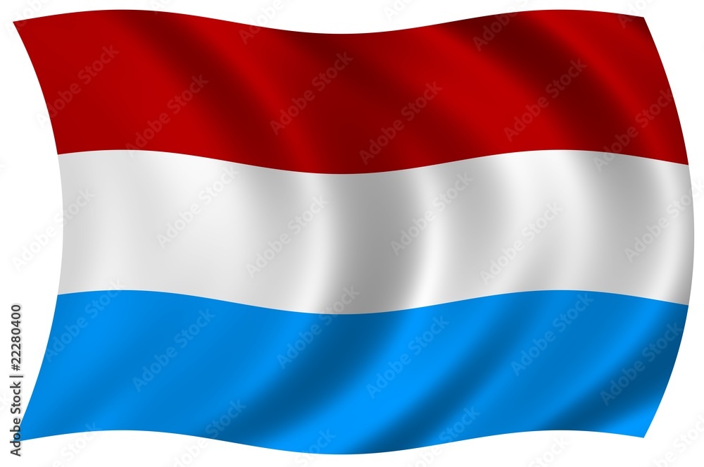 Naklejka premium Nationalfahne von Luxemburg