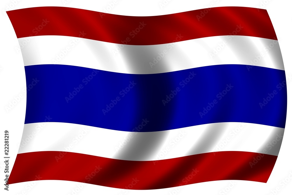 Fototapeta premium Nationalfahne von Thailand