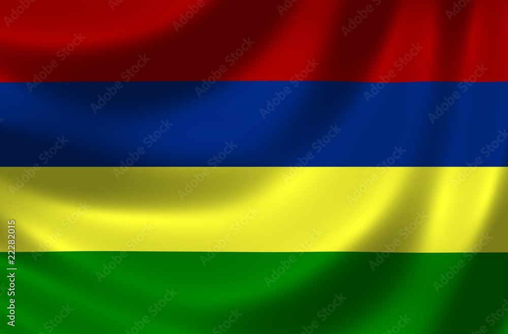 Obraz premium Nationalfahne von Mauritius
