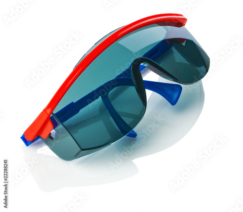 dark protective glases isolated
