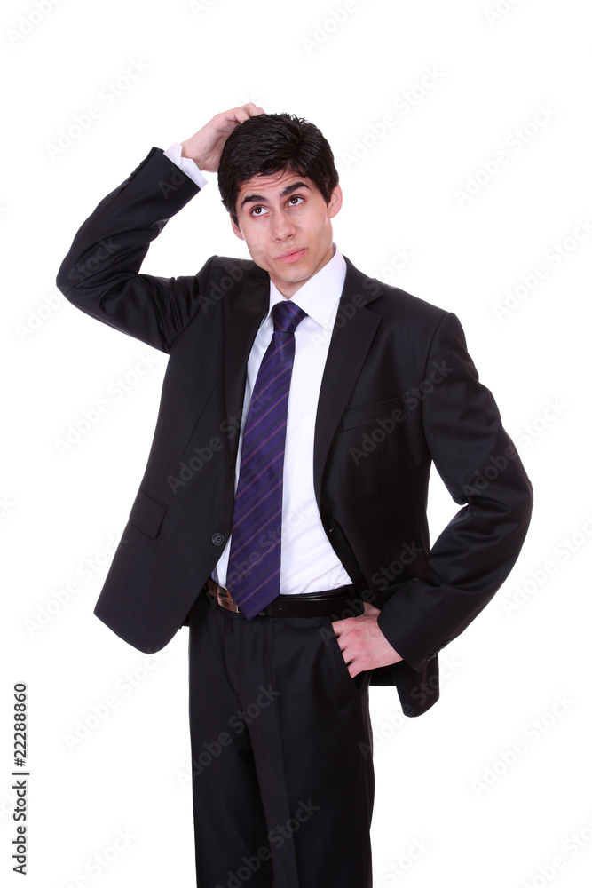 upset business man upset business man