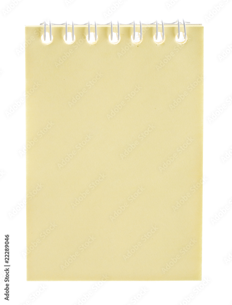 yellow spiral pad yellow spiral pad