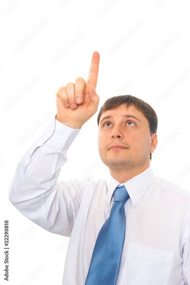 businessman making choise businessman making choise