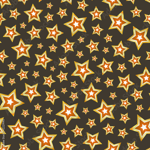 Seamless star background. Vector pattern.