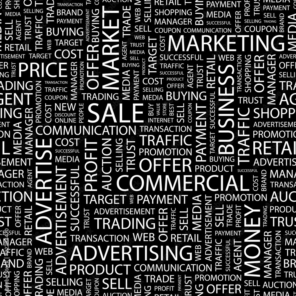 SALE. Seamless vector pattern with word cloud. SALE. Seamless vector pattern with word cloud.