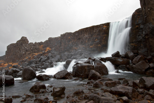 Thingvellir waterfall