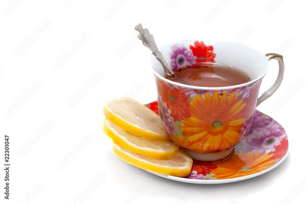 tea with lemon and mint tea with lemon and mint