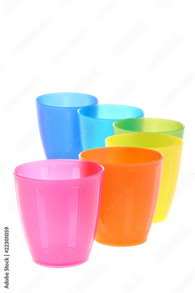 Rainbow-coloured glasses isolated on white Rainbow-coloured glasses isolated on white