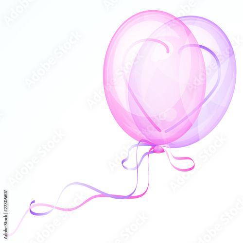 Shiny Heart Balloons