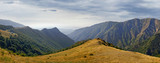 Balkan mountain range panorama