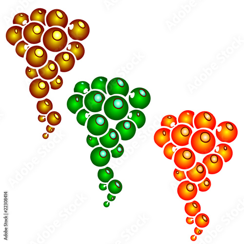 balloons in various colors illustration
