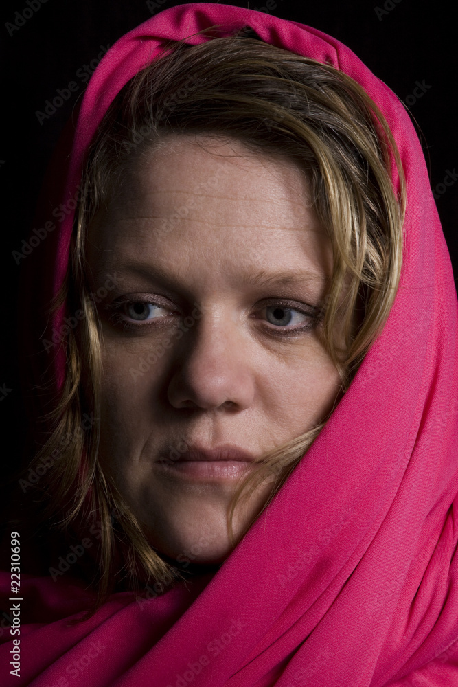 Close up on a Woman in Veil Close up on a Woman in Veil