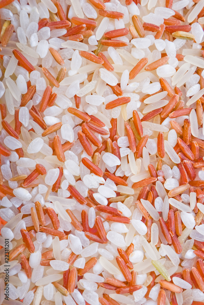 Fototapeta premium Texture of colored rice