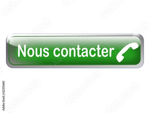 bouton web nous contacterrectangle vert