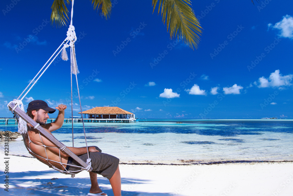 Fototapeta premium Man at Maldives